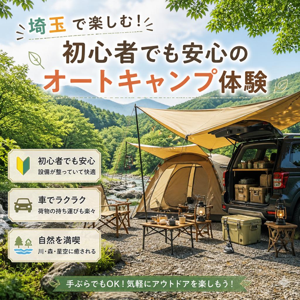埼玉で楽しむ！初心者でも安心のオートキャンプ体験
