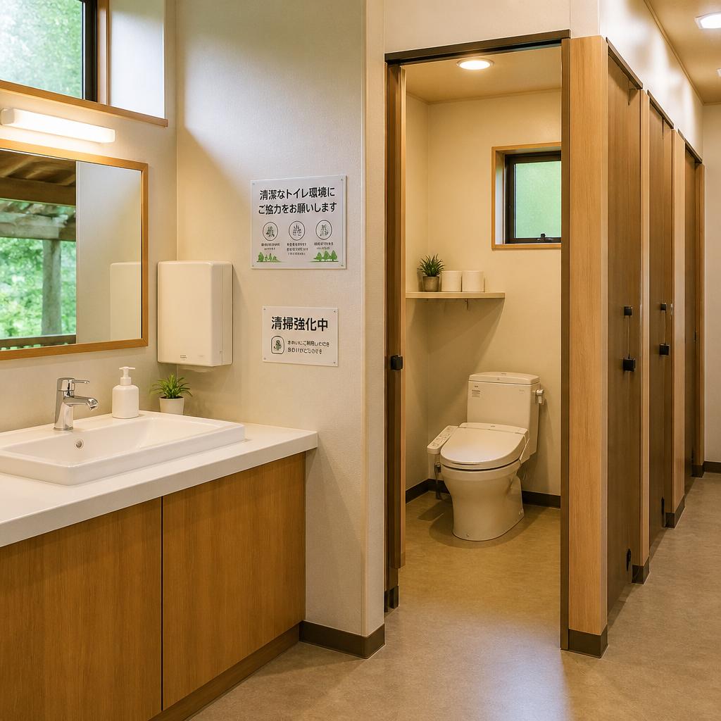 清潔なトイレで安心の快適空間