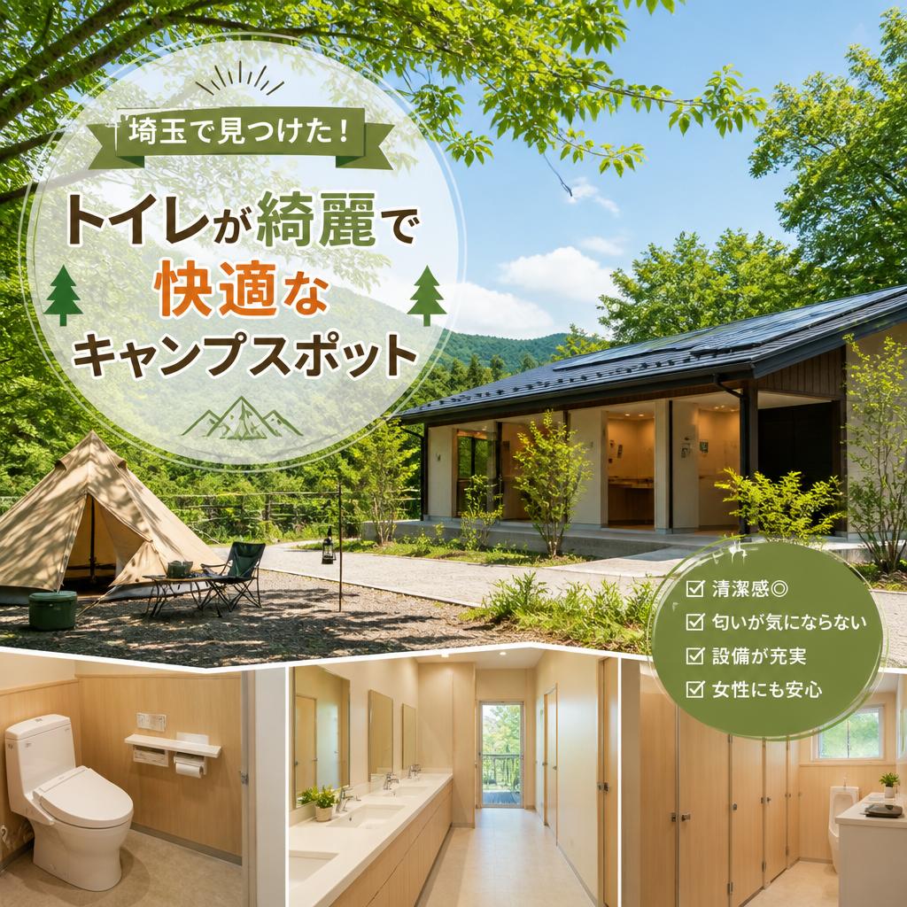 埼玉で見つけた！トイレが綺麗で快適なキャンプスポット