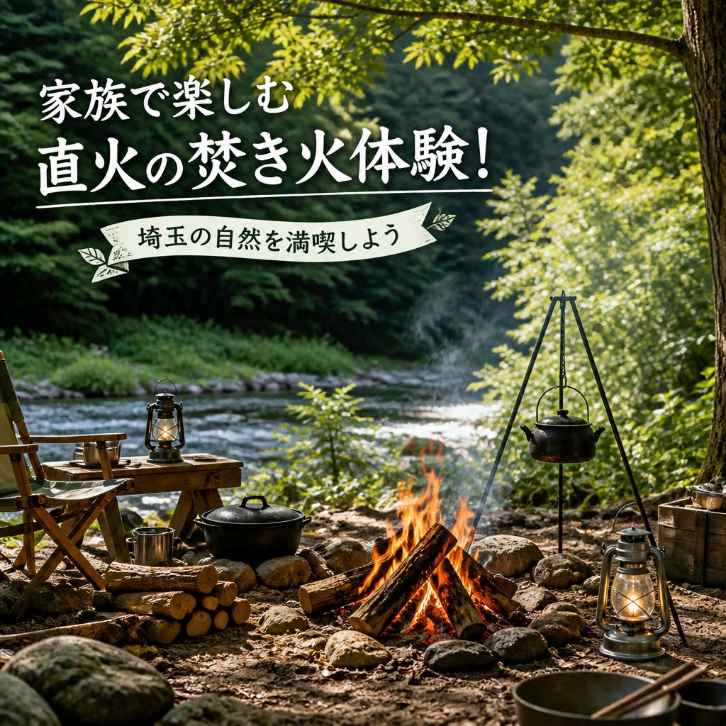 家族で楽しむ直火の焚き火体験！埼玉の自然を満喫しよう