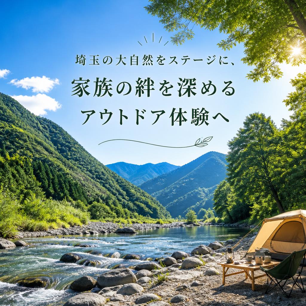 埼玉の大自然をステージに、家族の絆を深めるアウトドア体験へ