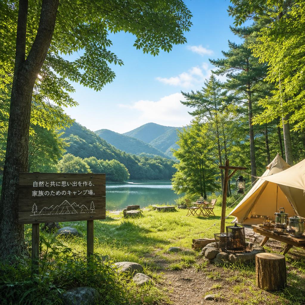 自然と共に思い出を作る、家族のためのキャンプ場。