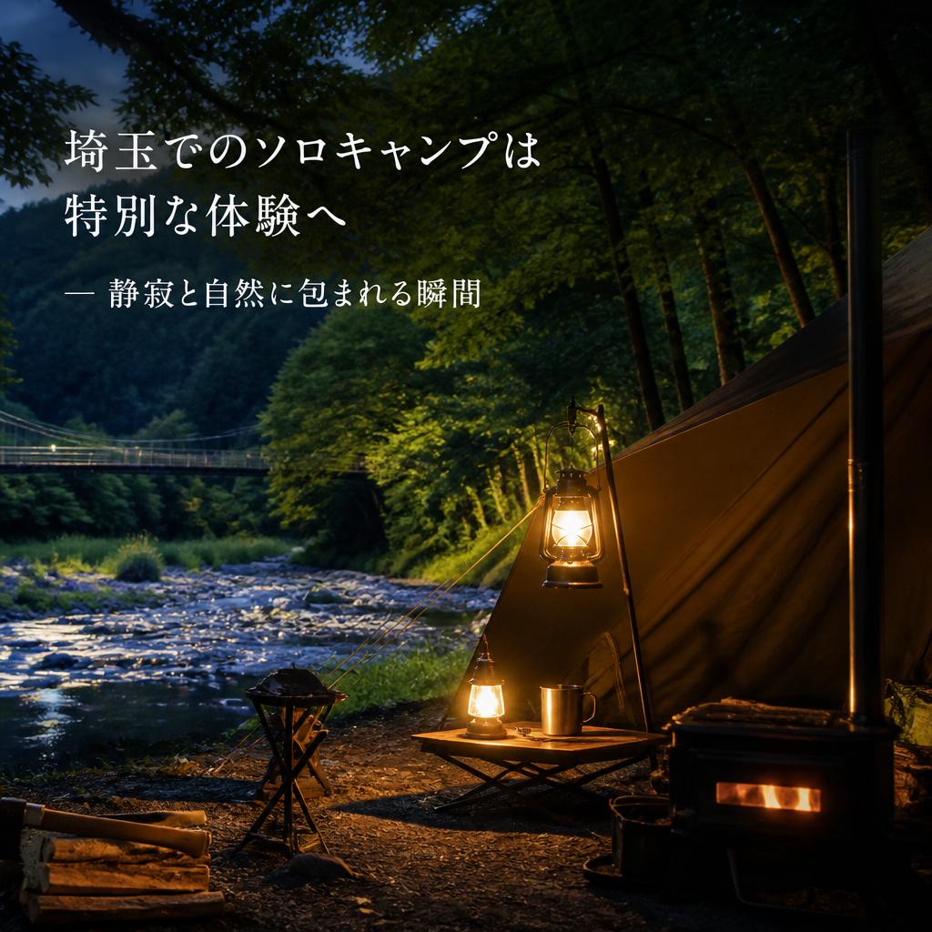埼玉でのソロキャンプは特別な体験へ—静寂と自然に包まれる瞬間