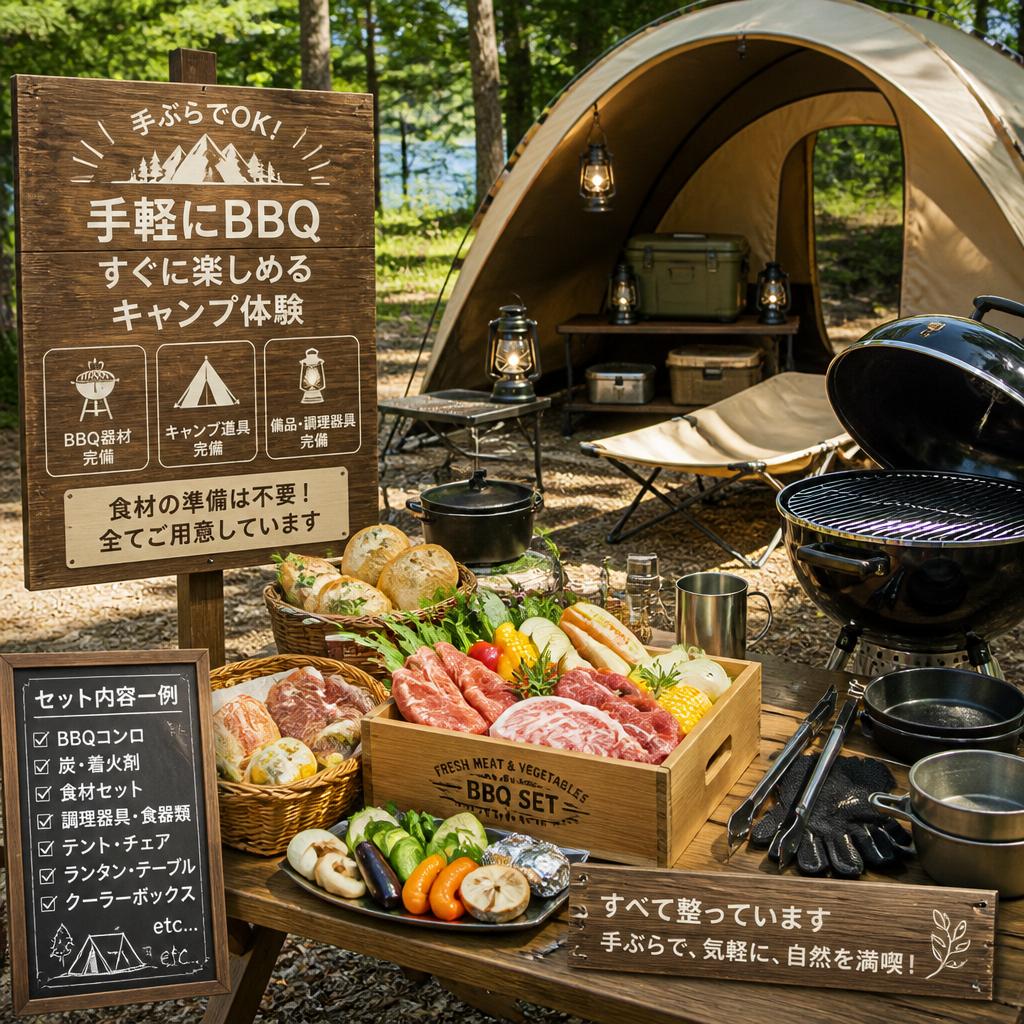 手ぶらで楽しむBBQ