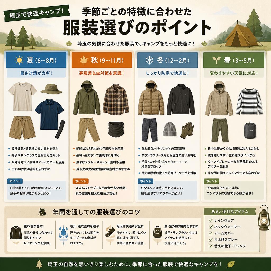2. 季節別の服装選び