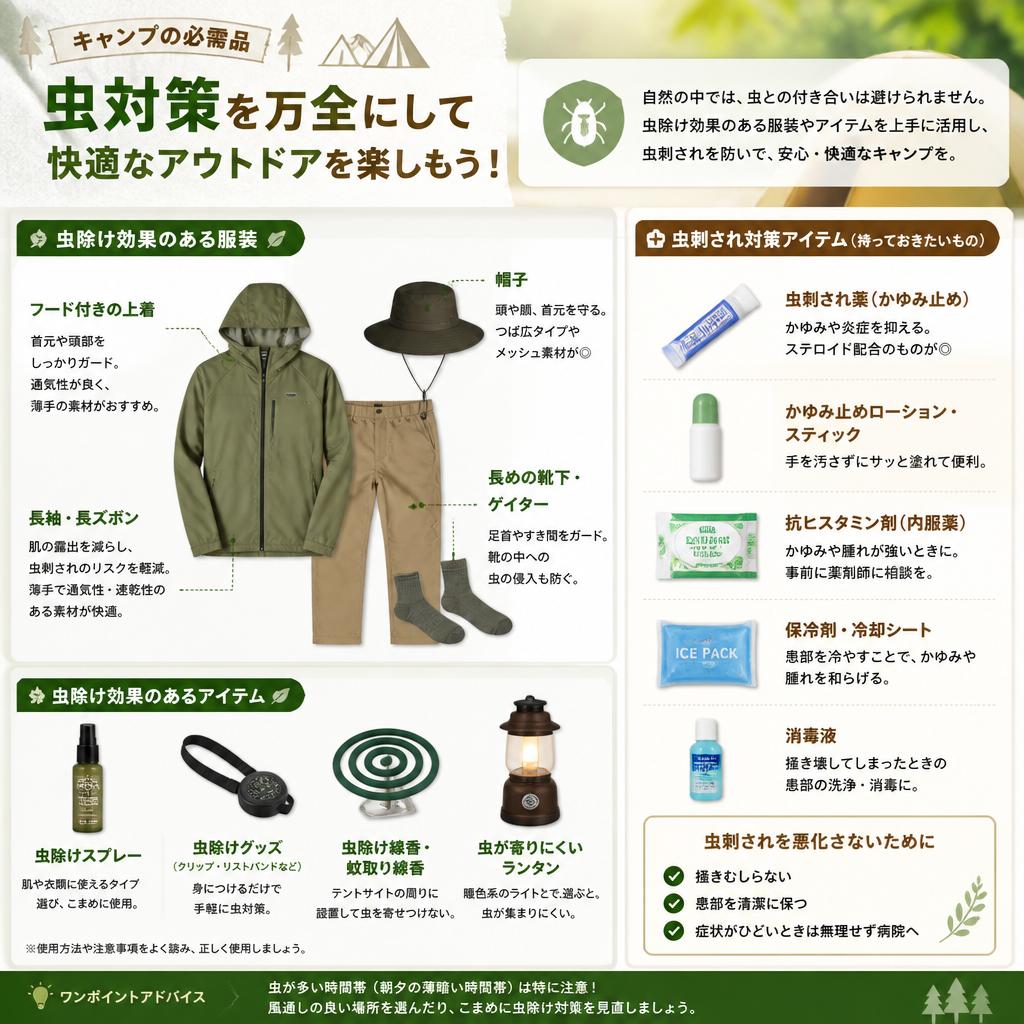 4. 虫対策の服装とアイテム